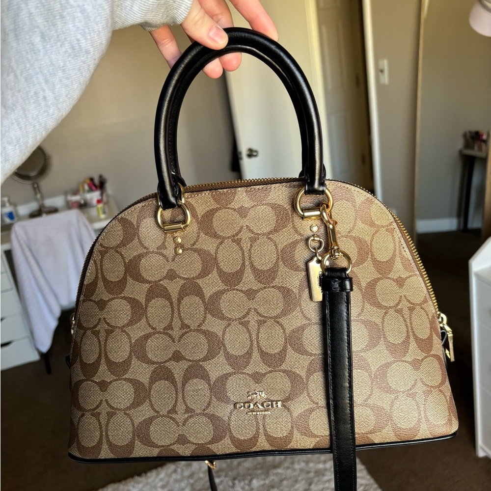 Coach Katy Satchel in Signature Canvas